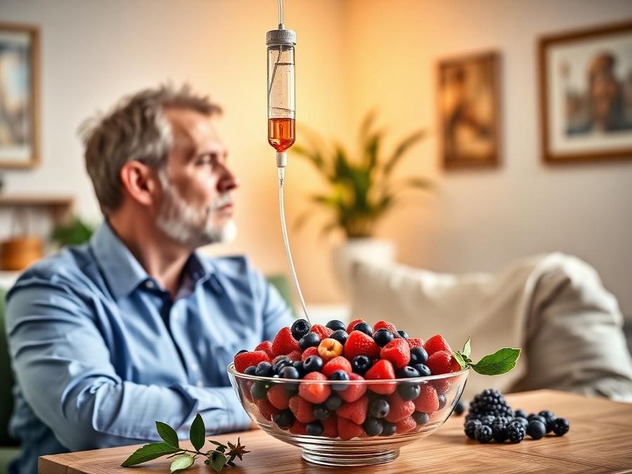 Anti-Oxidant Shield IV Drip administered at home in Dubai