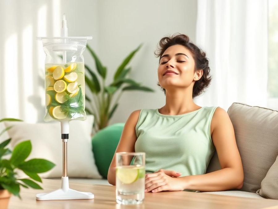 Detox & Liver Care IV Drip administered at home in Dubai