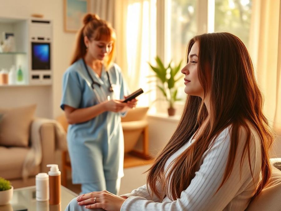 Hair & Nails Growth IV Drip administered at home in Dubai