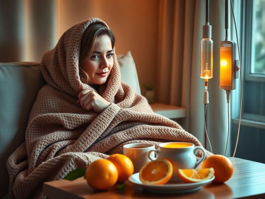 Immune Booster IV Drip administered at home in Dubai