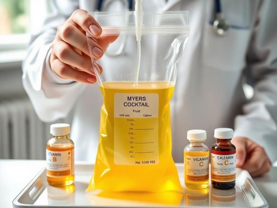 Myers’ Cocktail Classic Vitality Drip administered at home in Dubai